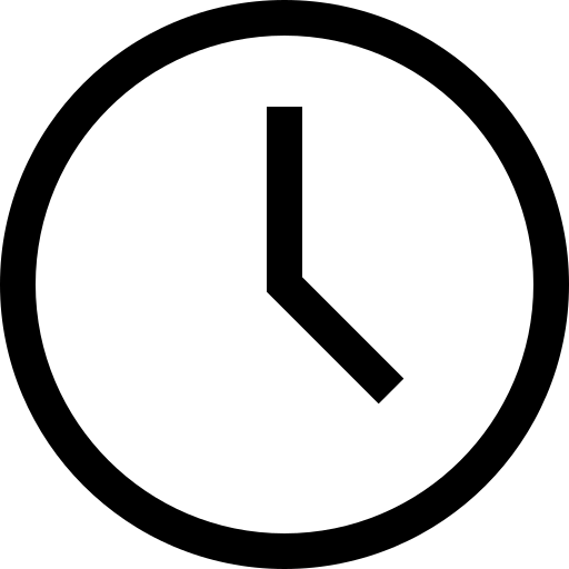 Clock icon.